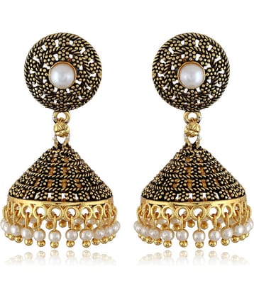 Vighanaharta Antique Finish alloy Jhumki Earring for Women and Girls