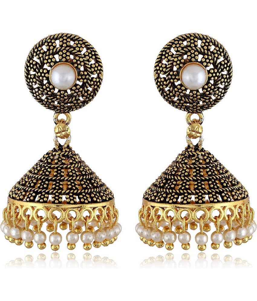 Vighanaharta Antique Finish alloy Jhumki Earring for Women and Girls