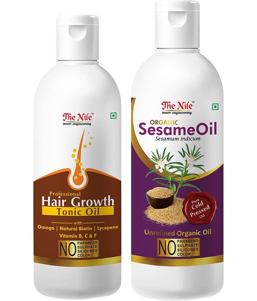 The Nile Hair Tonic 100 ML + Sesame Oil 150 ML Hair Oil 250 mL Pack of 2