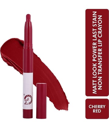 Mattlook Power Last Lip Stain Crayon Lipstick| Rich Color | Non Transfer | Mask Proof | Luxurious Creamy Matte, Magic Maroon (2.0gm)