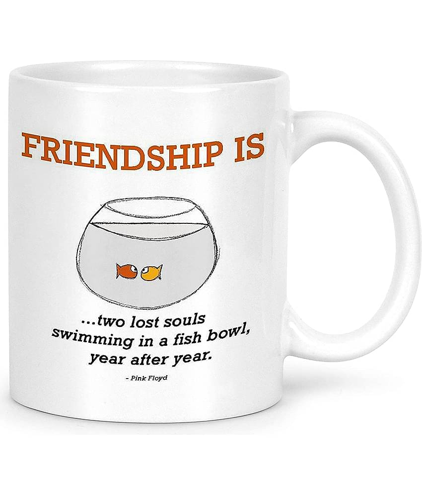 Idream Quote Printed Ceramic Coffee Mug 1 Pcs 330 mL