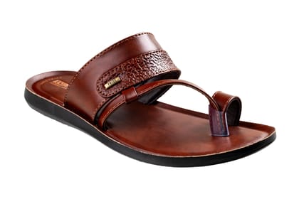 VKC Pride Gents Brown Chappal PU-Brown / 6