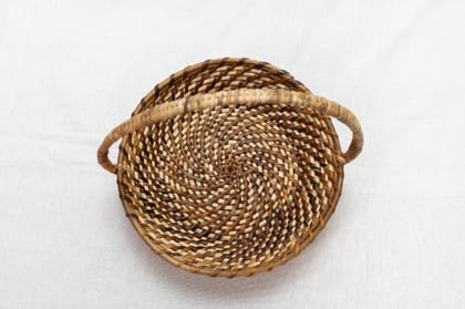 Handmade Round Cane Basket