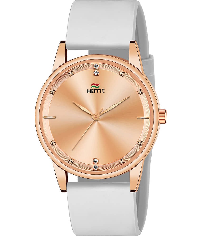 Hemt White Silicon Analog Men's Watch