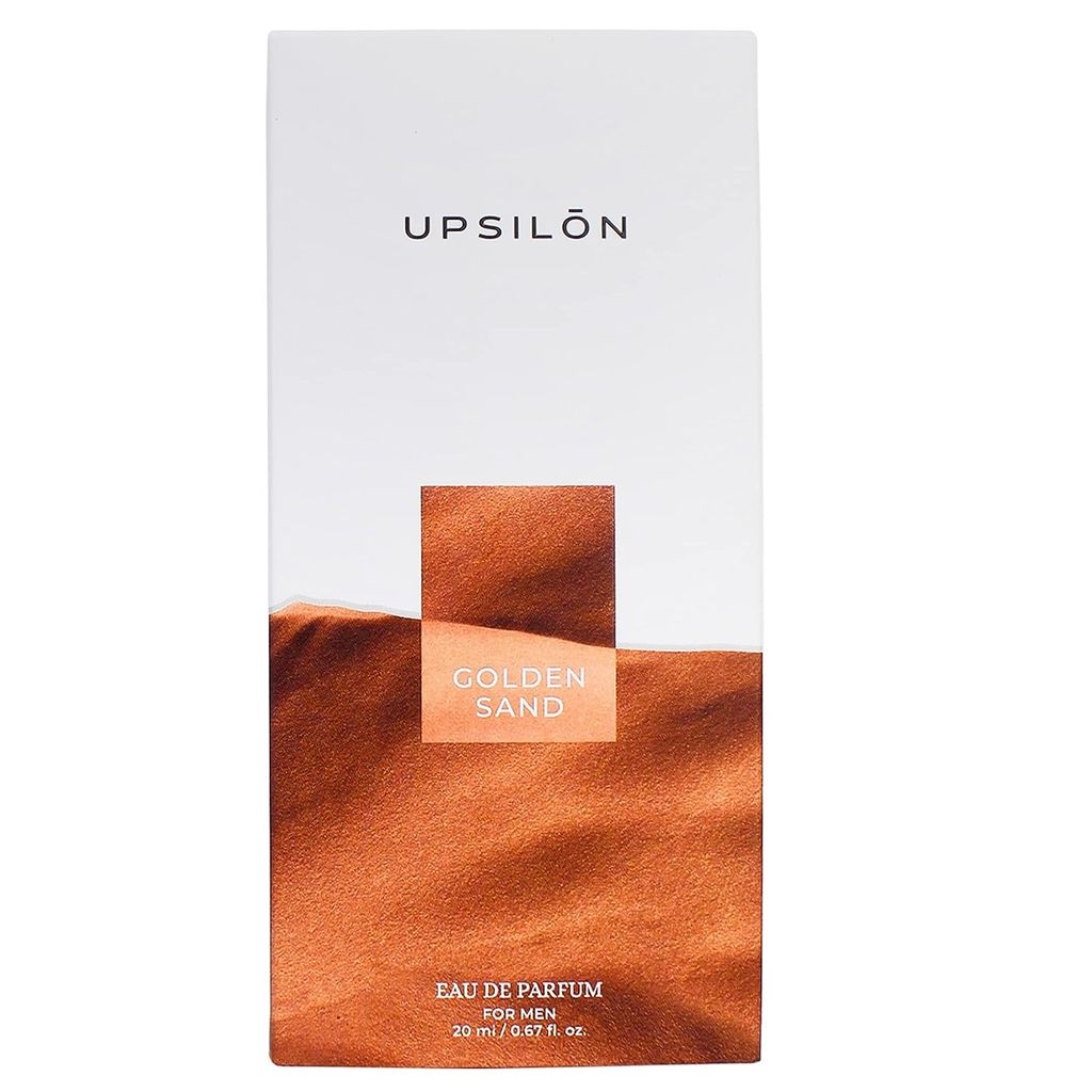 UPSILON Golden Sand Eau De Parfum - 20ML Premium Long Lasting Fresh & Powerful Fragrance Mens Perfume Spray Travel Friendly Luxury Parfum Scent