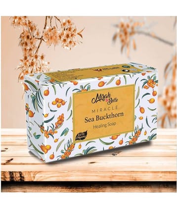 Mirah Belle - Organic Sea Buckthorn Healing Soap 125gm - For Damaged, Ailing & Infection Prone Skin- Handmade Soap