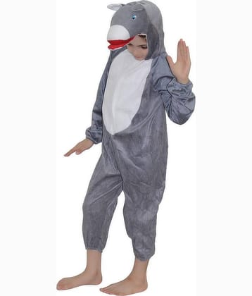 Kaku Fancy Dresses Donkey Farm Animal Costume -Grey, 5-6 Years, For Boys & Girls