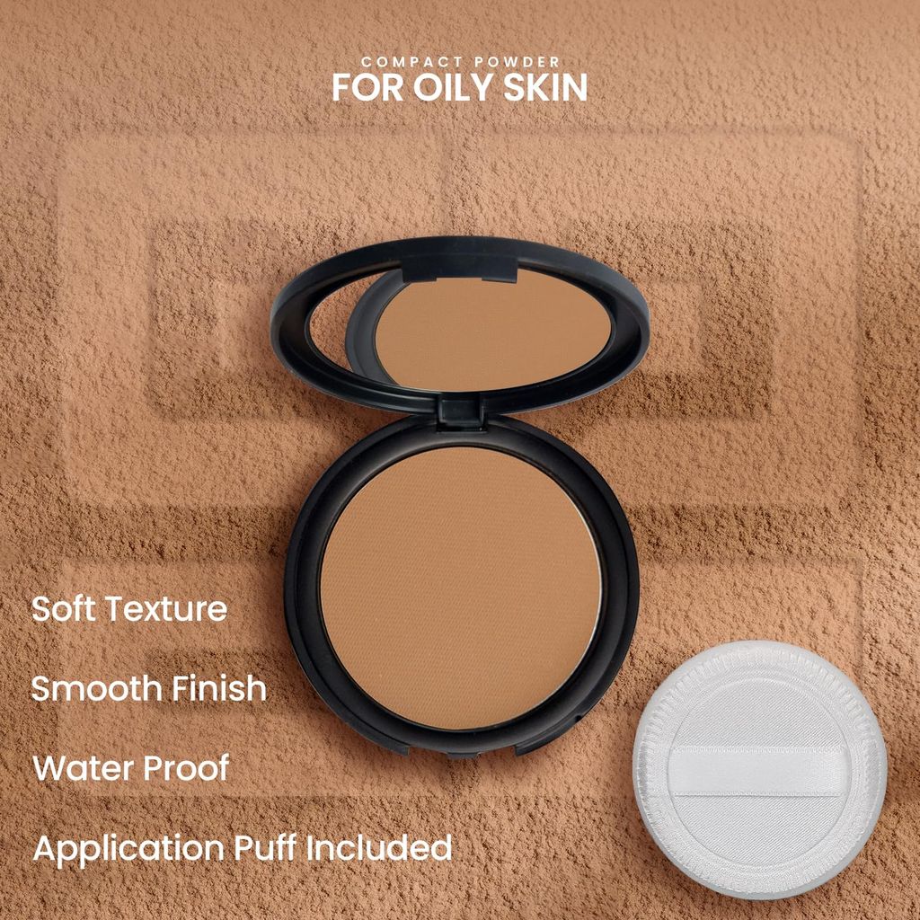 STARSTRUCK BY SUNNY LEONE Flawless Finish: The Ultimate Compact Powder for Effortless Beauty-9 gram (Compact Powder)