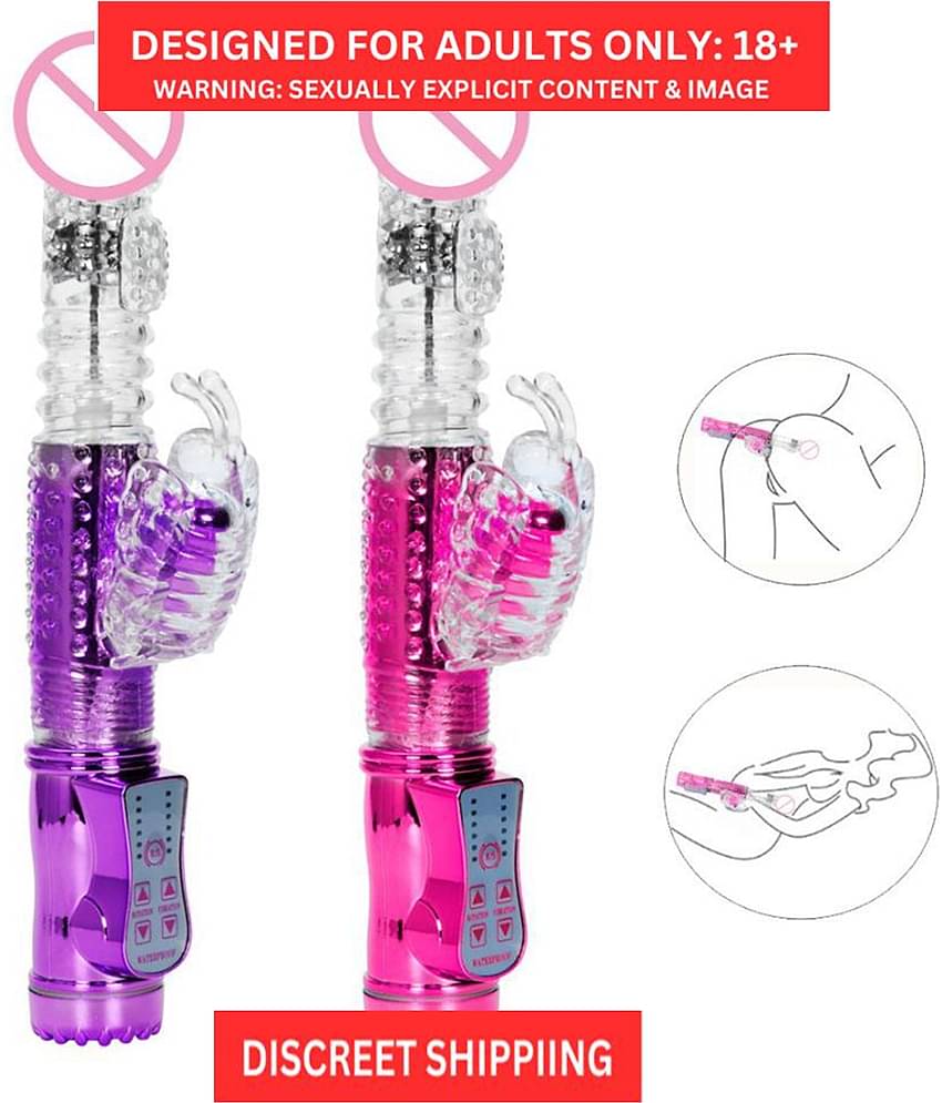 36 Modes USB Rechargeable Rotating Rabbit Vibrator Waterproof Vibrating Anal Dildo G Sp*t Clitoris Sex Toy