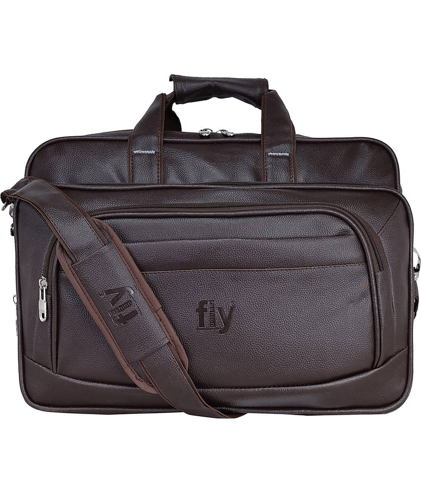 Fly Fashion - Brown P.U Office Bag