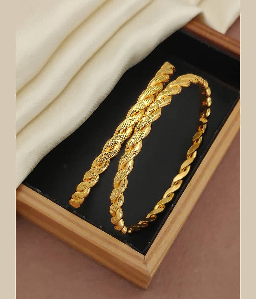 Shivay Fashion Gold Bangle Set ( Pack of 1 )