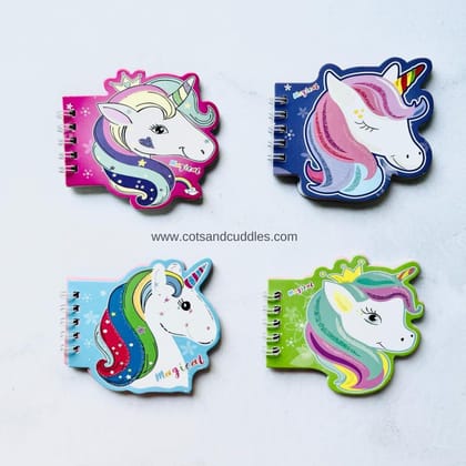 Magical Mini Note Pad: A Whimsical Fusion of Fast Food, Unicorns, and Dinosaurs (Pack of 1)-Unicorn