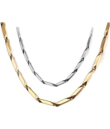 HEER COLLECTION Silver Plated Chain ( Set of 2 )