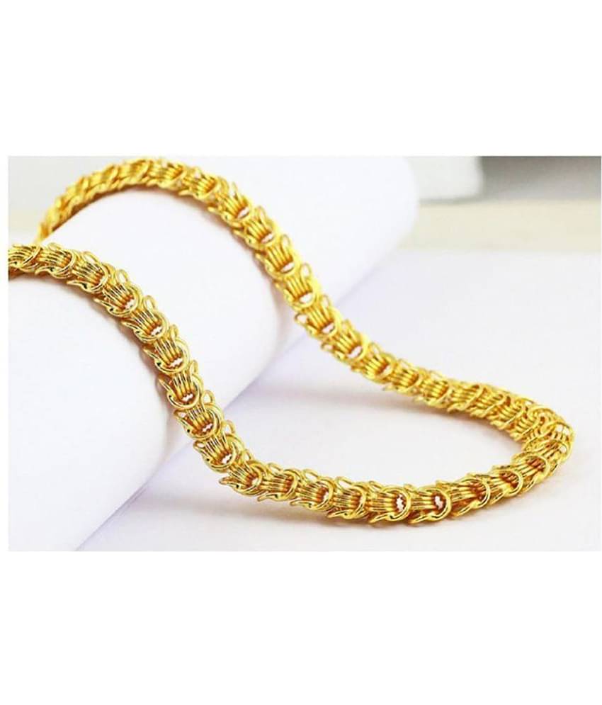 FASHION FRILL - Gold Plated Chain ( Pack of 1 )