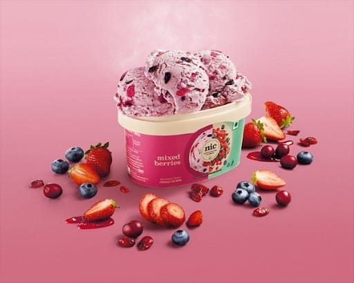 Mixed Berries Ice Cream 500ml