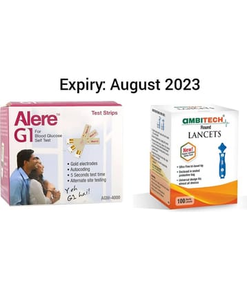 Alereg1 100 Test Strips with ambitech 100 Lancets