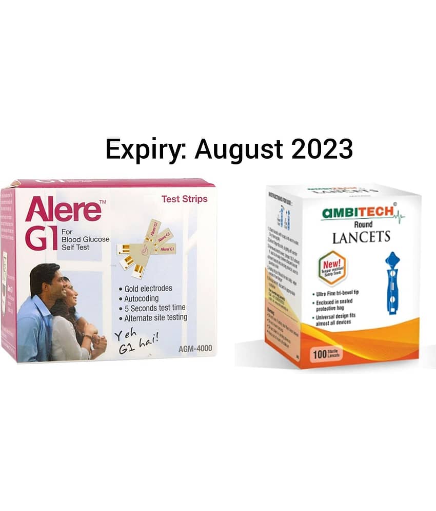 Alereg1 100 Test Strips with ambitech 100 Lancets