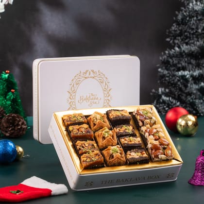 Assorted White Tin Mini-Combo Festive Box-500g-Pack of 1