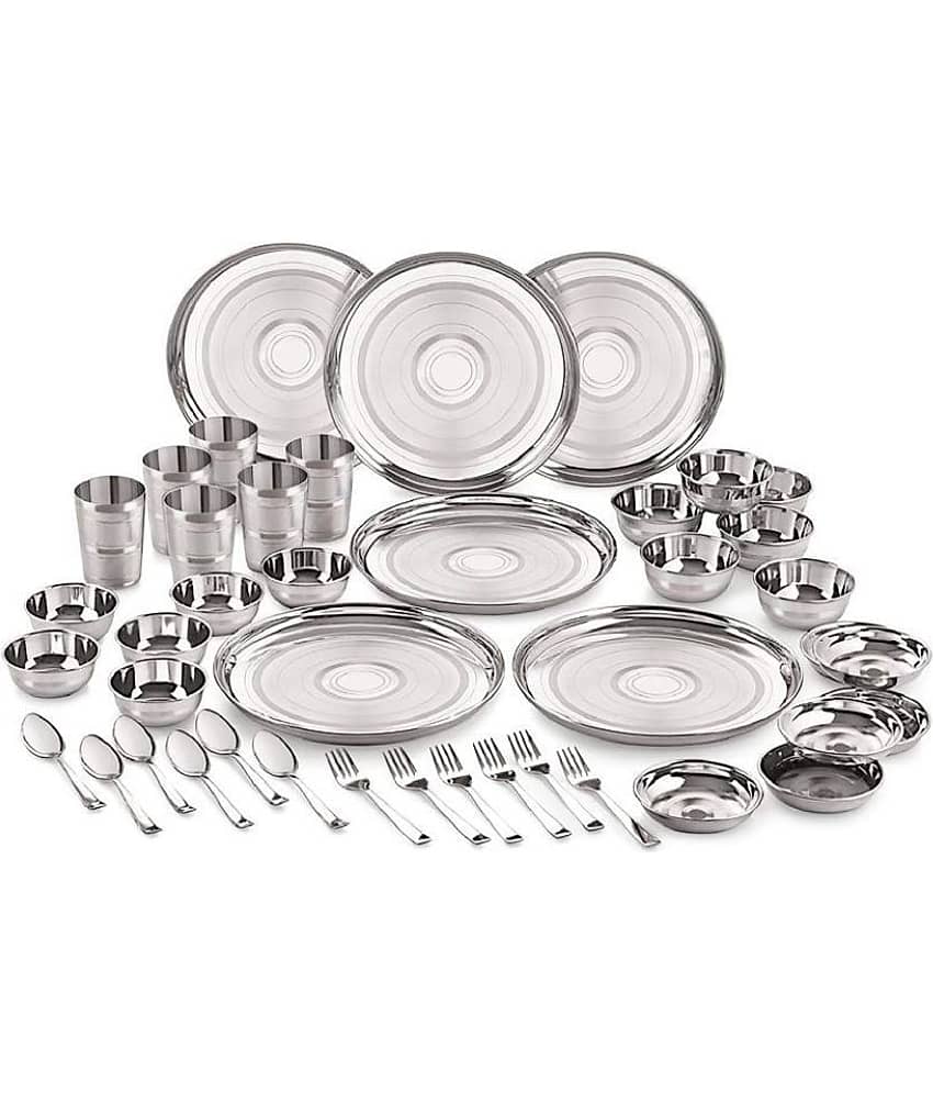 Neelam Stainless Steel Dinner Set of 42 Pieces