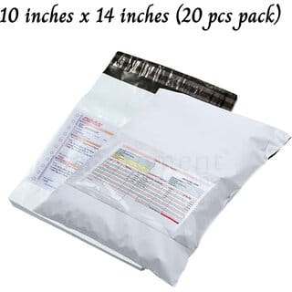 10 x 14 inches Courier Bags with POD  20 Pcs Pack
