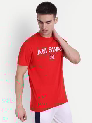 Mens Premium Cotton Printed Half Sleeve Crew Neck T-Shirts-S