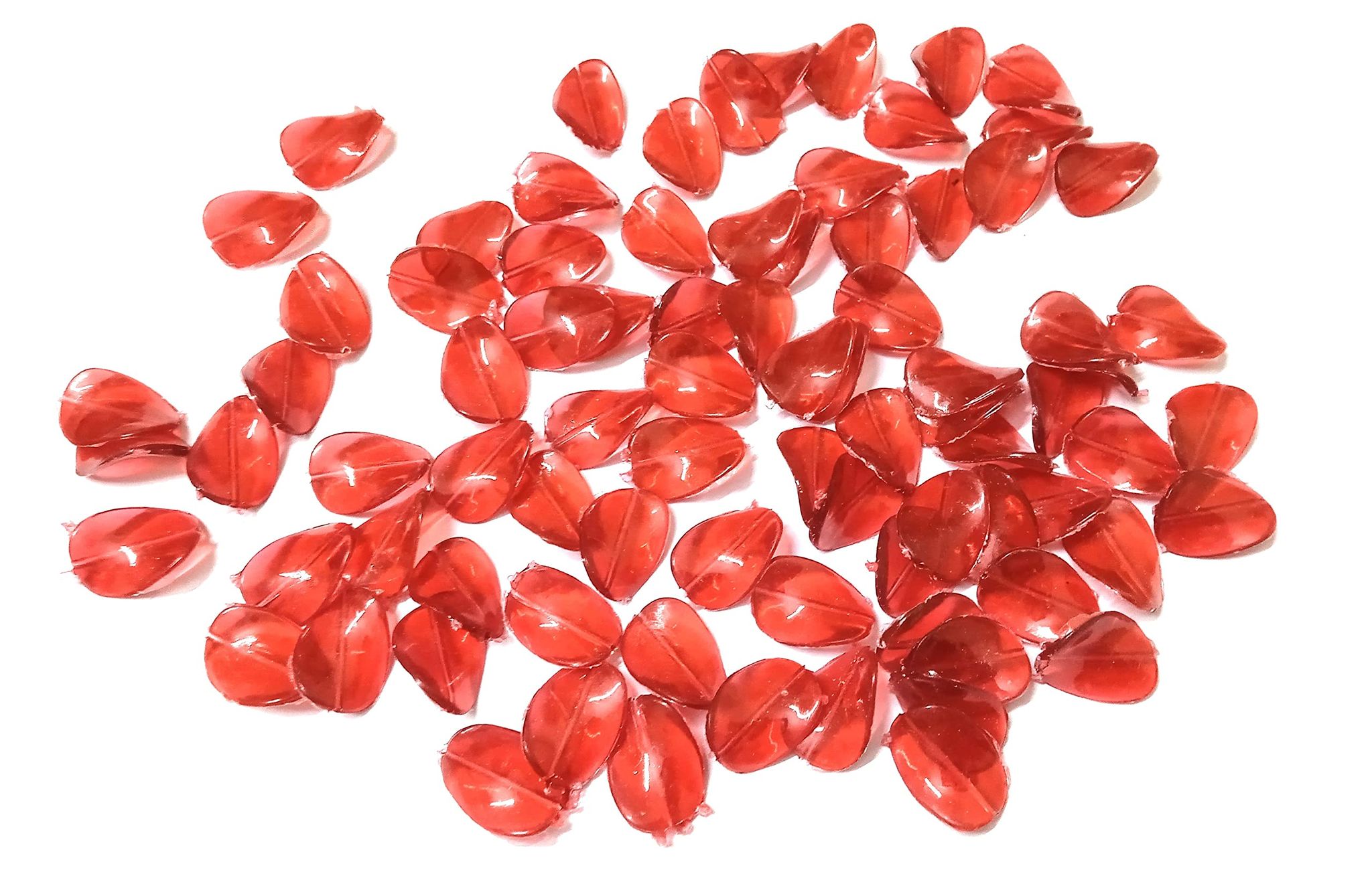 Nawani Leaf Shape Plastic Sequins Craft Material, Decoration etc. (Package of 200 Leaf)