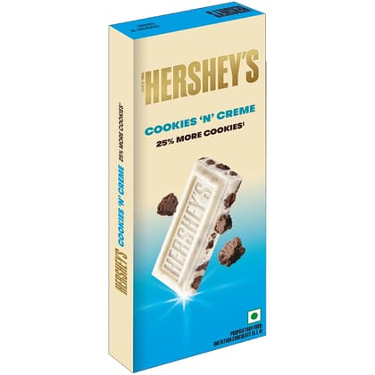 Hershey's Cookies 'N' Creme Chocolate Bar, 100 g
