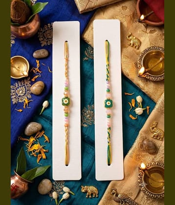 KOOGLY Fancy 2 Rakhi Gift Set ( Pack of 2 , Multicolour )