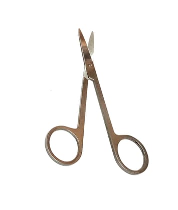 Nawani StainlessSteel Small Eyebrow Nose Hair Scissors, Size - 4.5 Inch