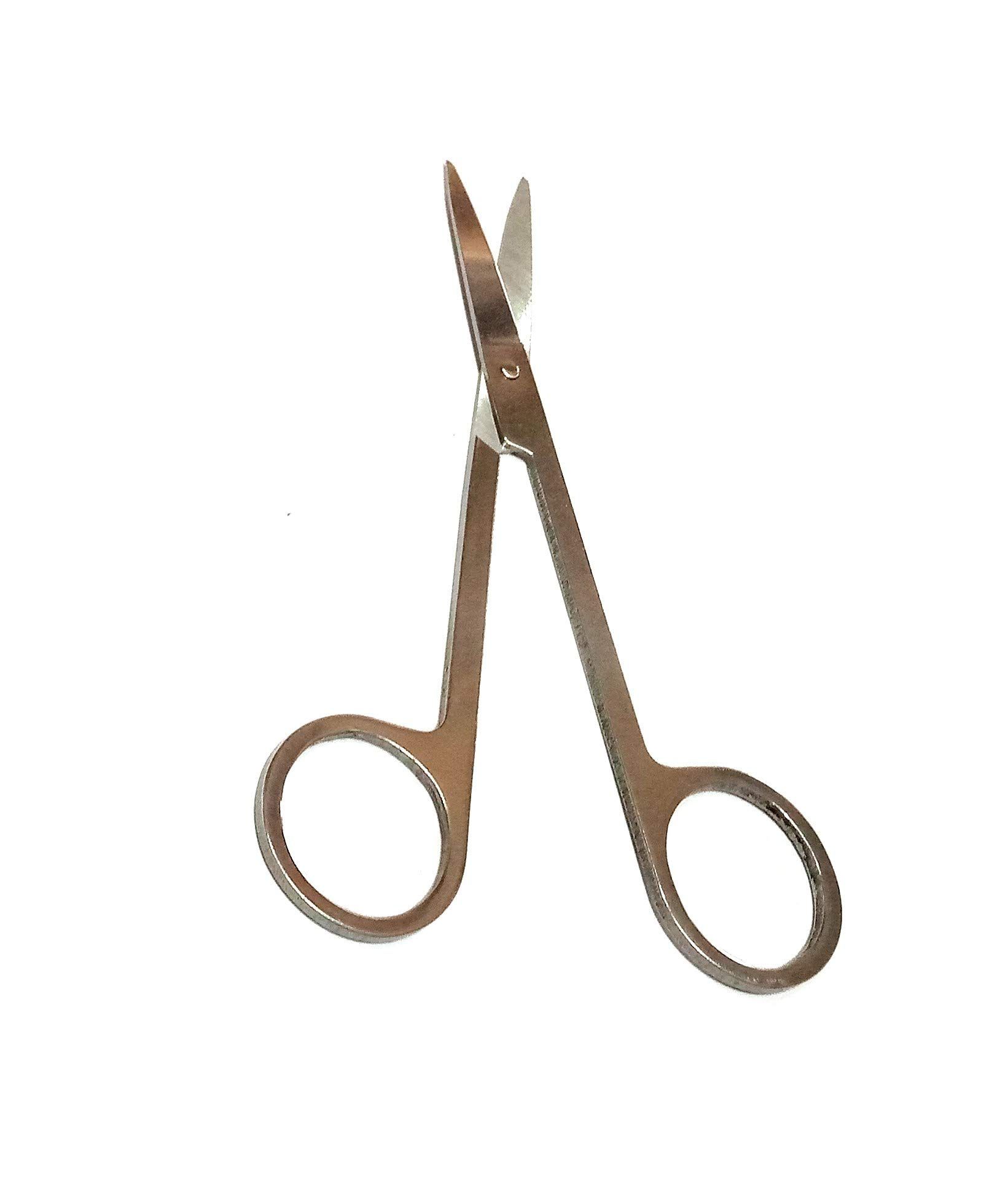 Nawani StainlessSteel Small Eyebrow Nose Hair Scissors, Size - 4.5 Inch