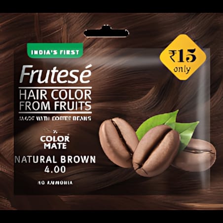 COLOR MATE HAIR COLOR CREAM FRUTESES -24ML NATURAL BROWN