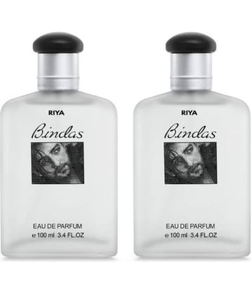 RIYA Bindas Perfume,100 ml Each (Pack of 2), Long Lasting Fragrance Eau de Parfum - 200 ml