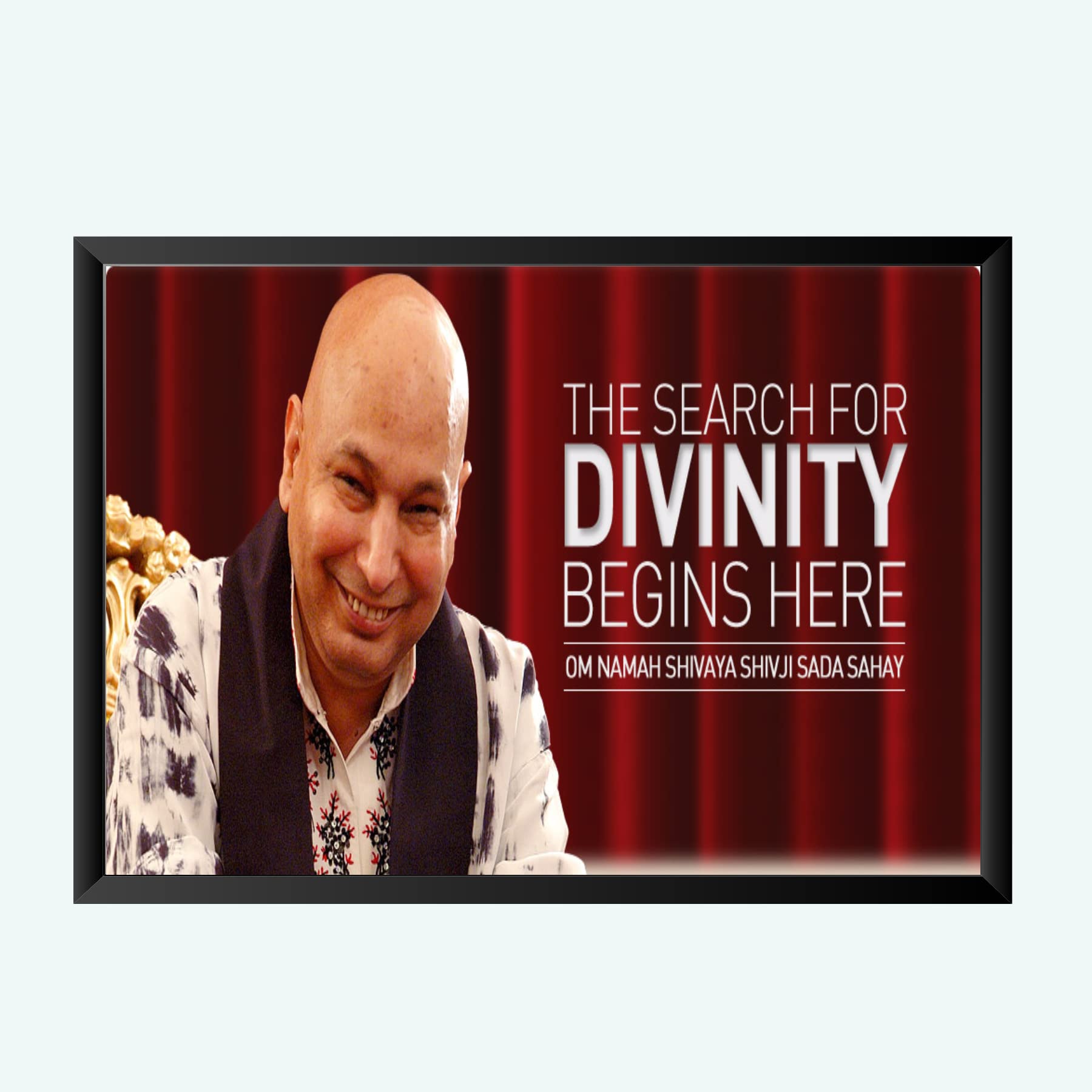 NOKKES Guru ji Best Poster Photo With Frame For Home Bedroom Living room office Photo Frame Size 8X12 In_7