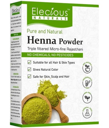 Elecious Natural Henna Powder For Hair Colour and Growth (200 Grams)