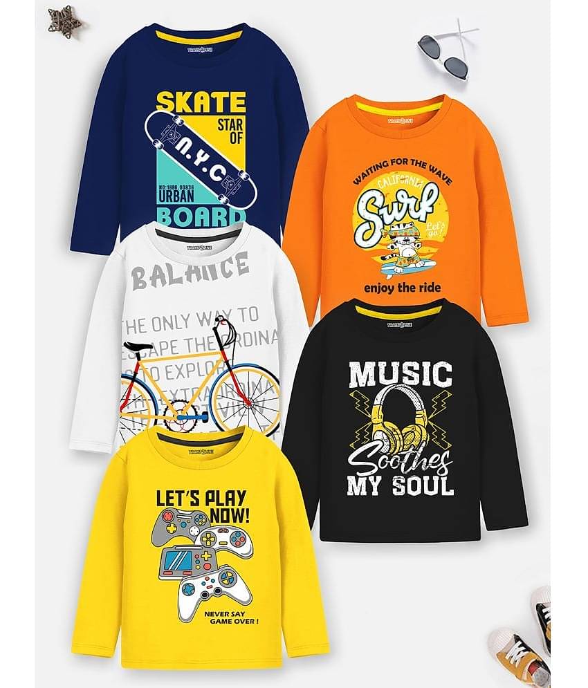 Trampoline Pack of 1 Boys Cotton Blend Polo T-Shirt ( Multicolor2 )