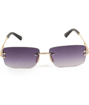Bayberry Gold Rectangular Sunglasses ( Pack of 1 )