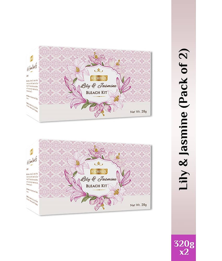 Richfeel 1 Time Use Facial Kit For Normal Skin Floral 2 ( Pack of 2 )