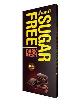Amul Sugar Free Dark Chocolate 125 g