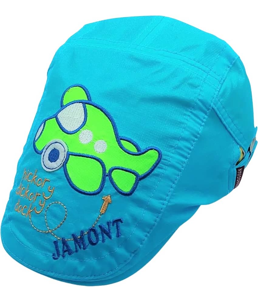 Zacharias Boy's & Girl's Kids Beret Golf Polyester Cap (1-3 Years) Hickory-dickory-Sky Blue