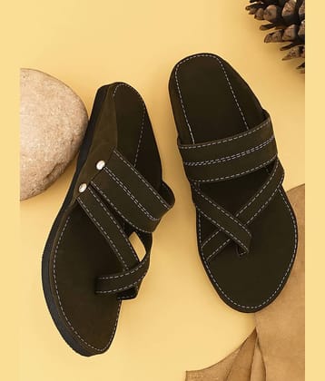 Anjaneya Creations Green Men's Daily Slipper