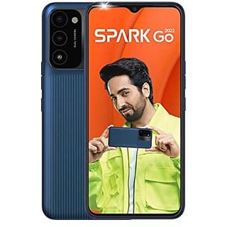 Tecno Spark Go 2022 (Atlantic Blue, 2/32GB) 6.52" HD+ Display 13MP Dual Rear Camera | Front Flash Smartphone