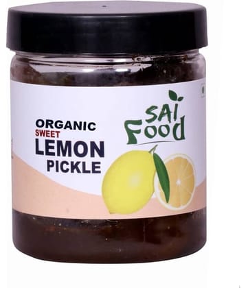 SAi Food ORGANIC Masalo Se Bana Chatpata Sweet Moon Lemon Pickle Nimbu Ka Achar Pickle 250 g