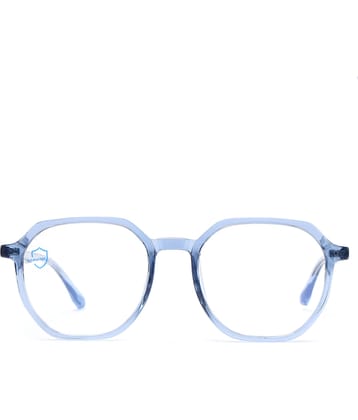 Hexxa Blue Oversized Eyeglass Frame ( Pack of 1 )