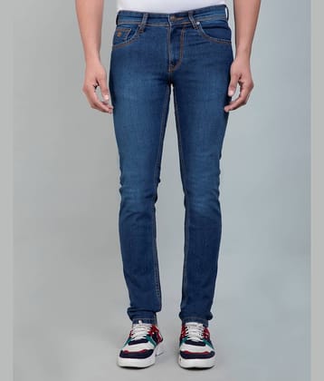 HJ 53 - Blue Denim Slim Fit Men's Jeans ( Pack of 1 )