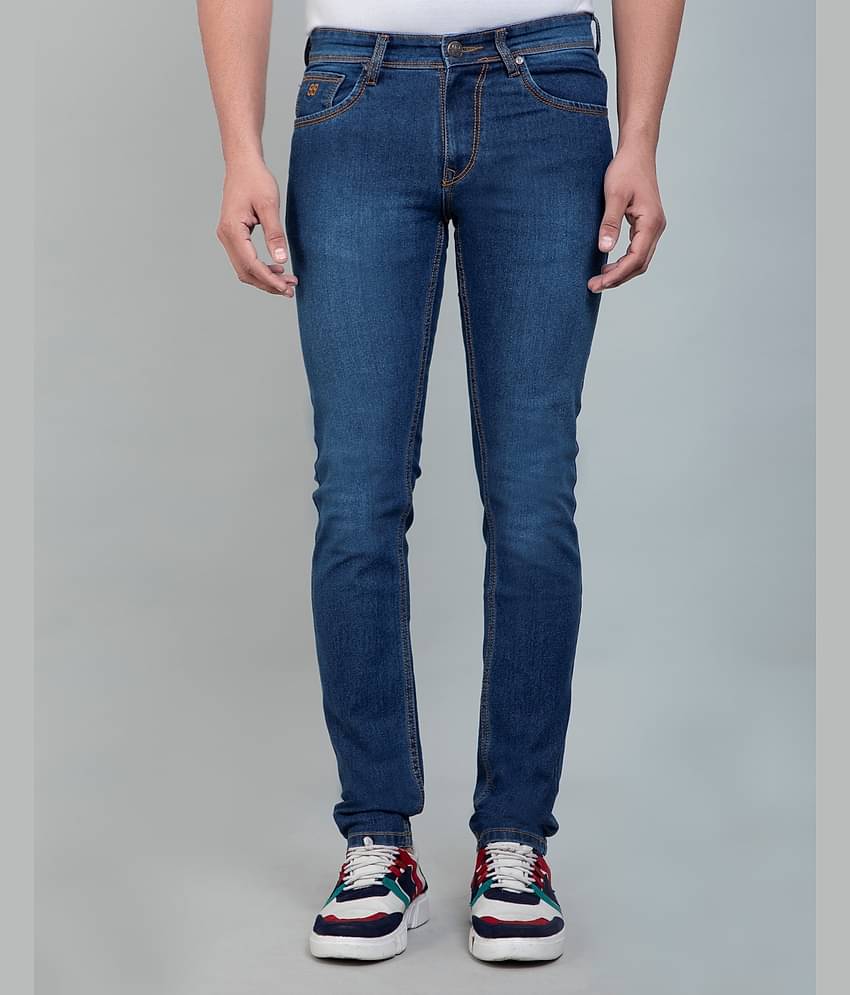 HJ 53 - Blue Denim Slim Fit Men's Jeans ( Pack of 1 )