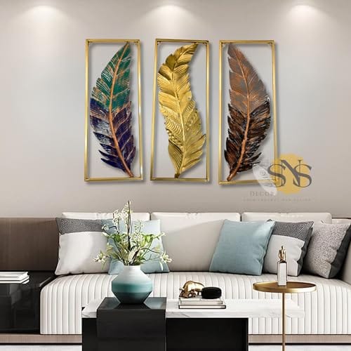 Wall Art Decorations | Modern Metal Wall Art Decor, | Perfect 3D Wall Sculpture For Living Room, Restaurant, Hotel
