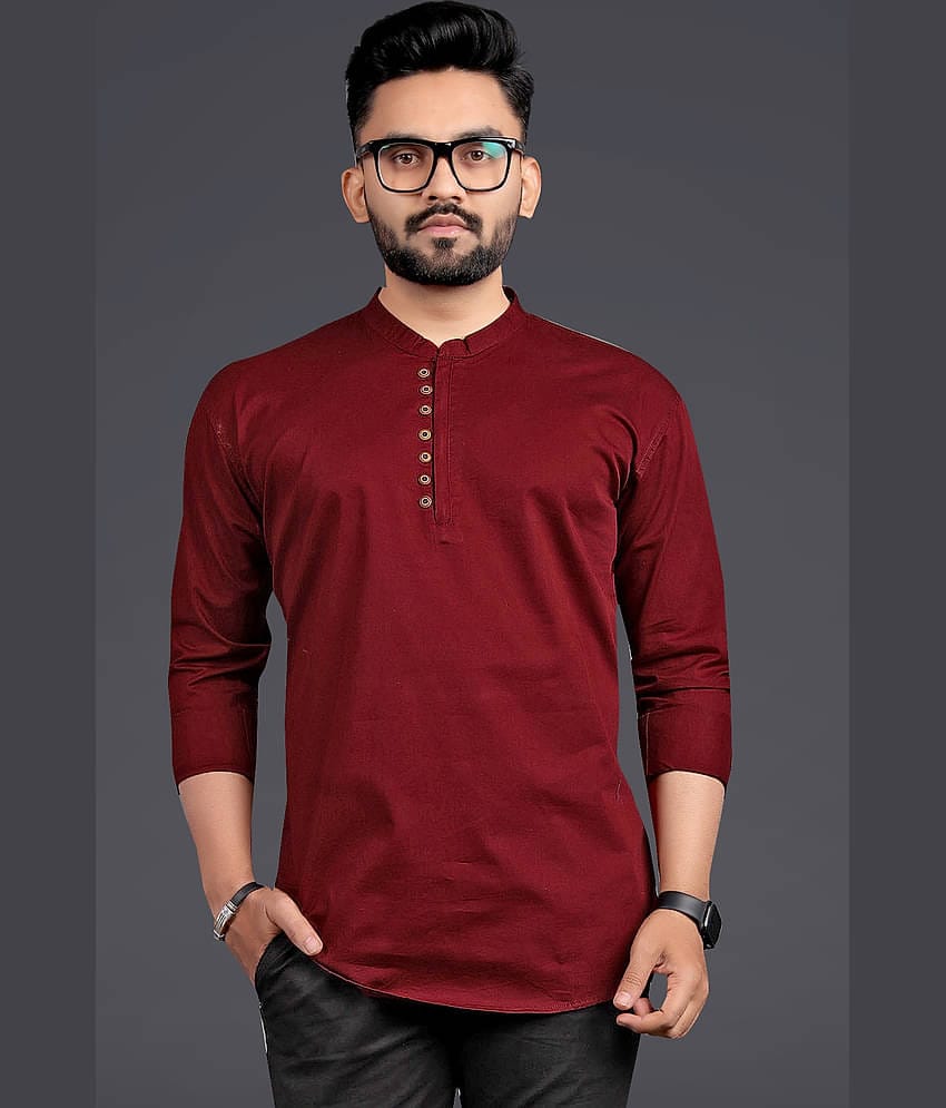 Nofilter Dark Green Cotton Men's Regular Kurta ( Pack of 1 )