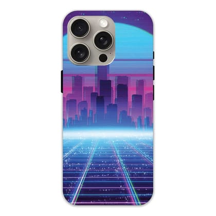 Cityscape Synthwave - Hard Cases For Apple iPhone Models-Apple iPhone 14 Pro