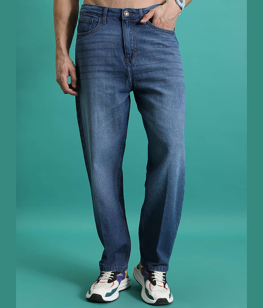 Highlander Relaxed Solid Men's Jeans - Blue ( Pack of 1 )