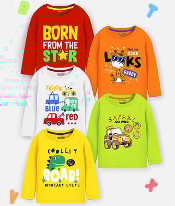 Trampoline Pack of 3 Boys Cotton Blend T-Shirt ( Multicolor )